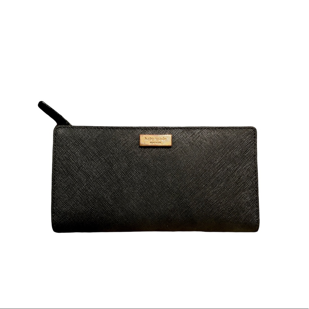 Kate Spade Slim Bifold Wallet (Black)